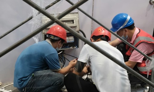 Utilities / Infrastructure / Telecom workers in hard hats